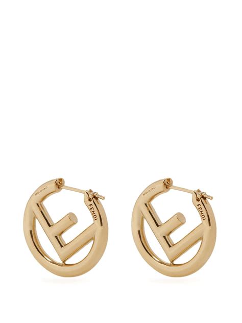 fendi f hoop earrings